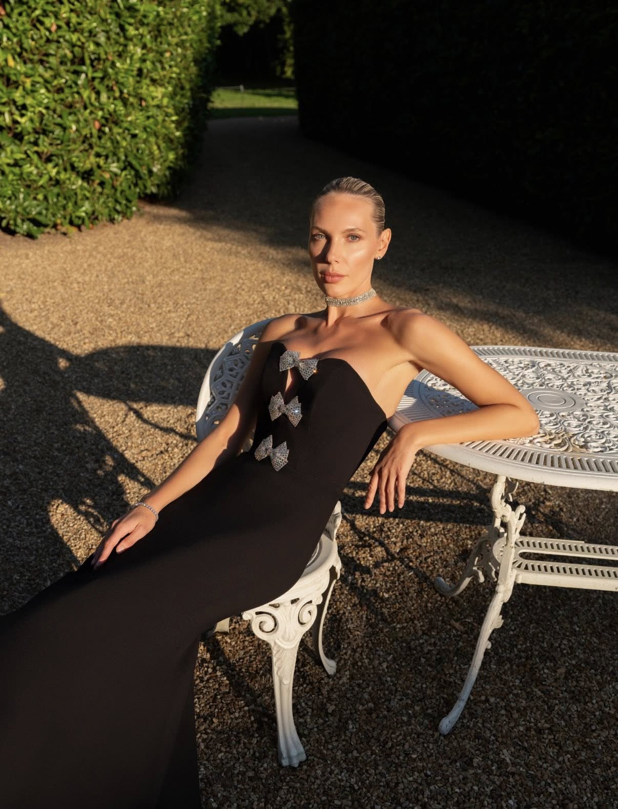 Stroppeløs havfruekjole i krepp tidløs eleganse